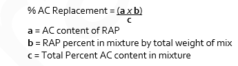 AC in the RAP formula